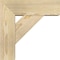 Ekena Millwork Traditional Block Rough Sawn Bracket w/ Offset Brace, Douglas Fir, 6"W x 16"D x 16"H BKT0604X16X16TRA05RDF - alternate 2